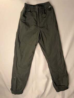 Vintage Obermeyer Insulated Ski Pants, Black Nylon Insulated Snow Women's Size 1